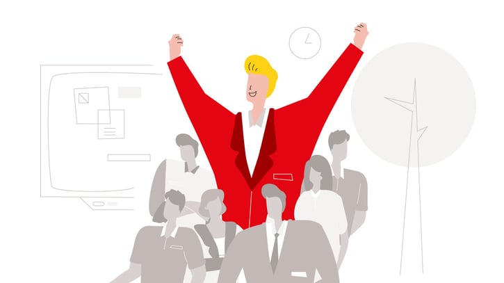 Begeisterter Newsletter-Abonnent